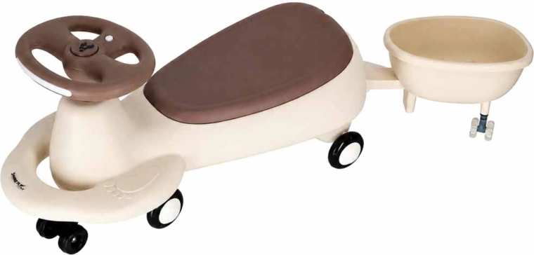 Correpasillos con remolque para juguetes