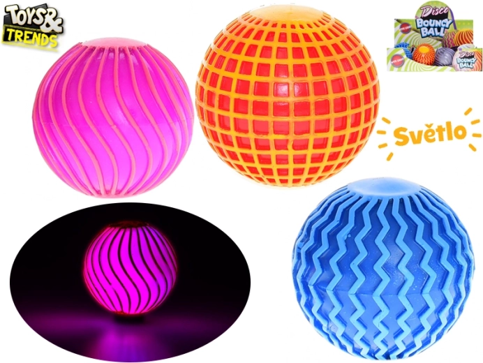 Toys&Trends pelota saltarina luminosa disco 6 cm