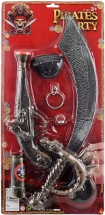 Set pirata para niños con pistola y sable