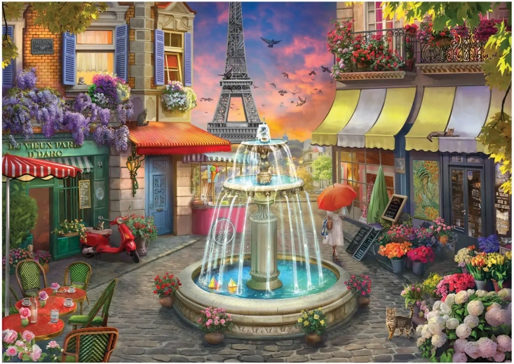 Puzzle Plaza parisina XL 700 piezas