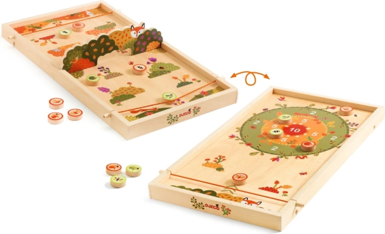 Dos mundos de juego en un solo tablero de doble cara