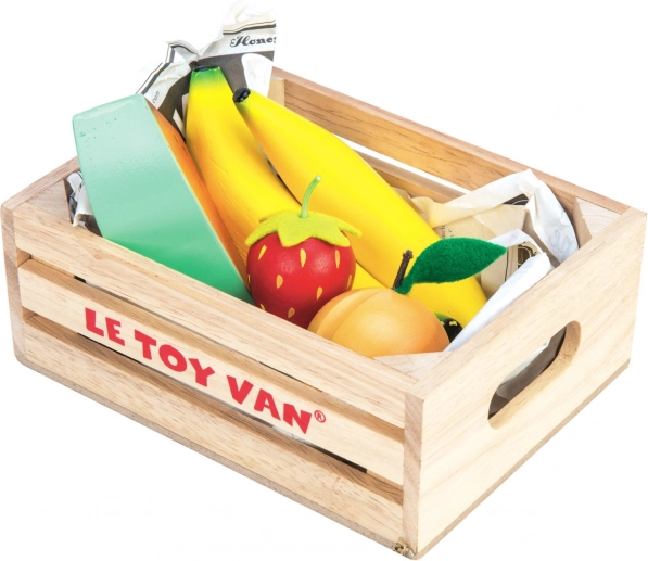 Cajita con fruta de madera Le Toy Van