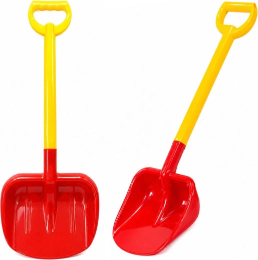 Pala grande infantil para arena 63 cm rojo-amarilla