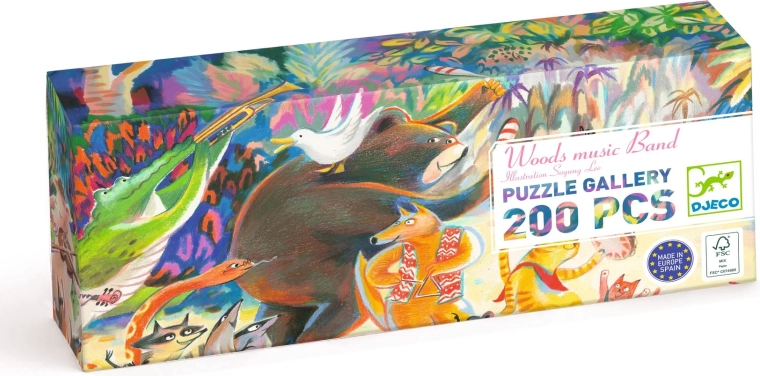 Puzzle Djeco banda del bosque, 200 piezas