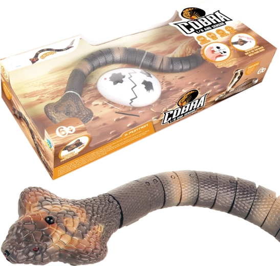 Serpiente RC Cobra con ojos luminosos y biomímesis