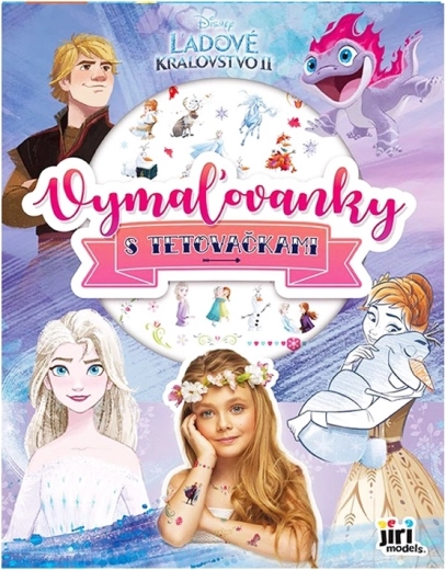 Libro para colorear con tatuajes infantiles Frozen - 1 pieza