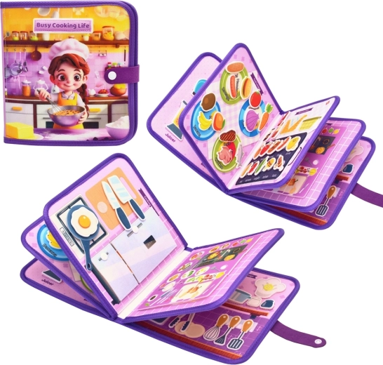 2Kids Toys libro sensorial busy de tela – cocina