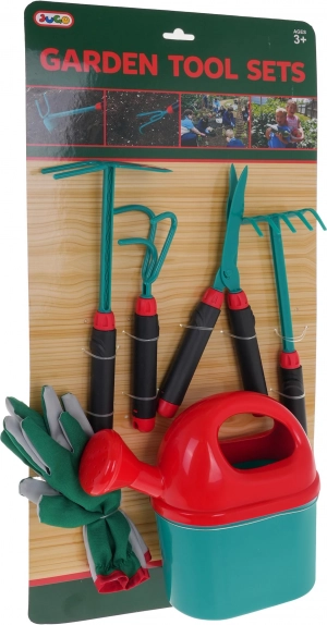 Gran set de herramientas de jardinería para niños 3+ con guantes y regadera