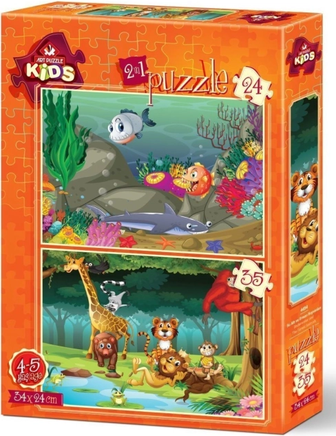Puzle bajo el mar y Animales salvajes
