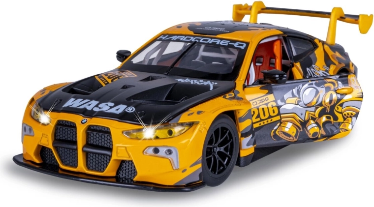 Modelo metálico JAMARA BMW M4 GT3 a escala 1:24 amarillo