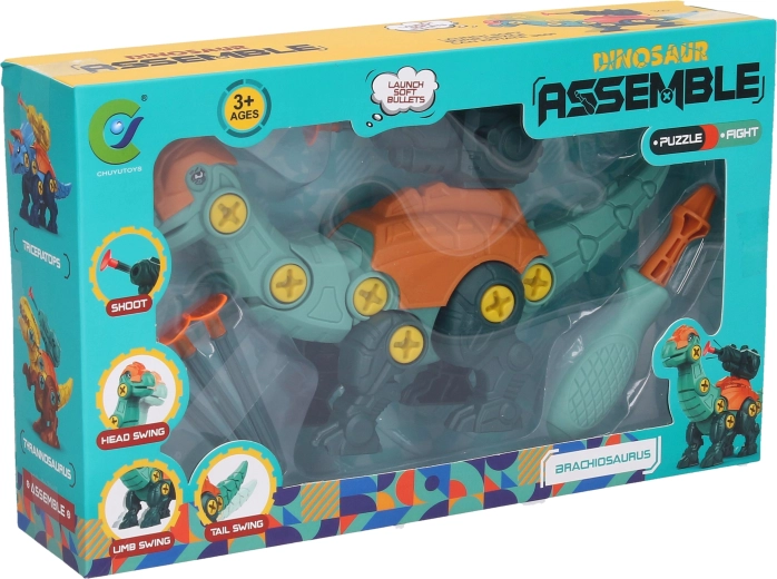 Dinosaurio atornillable con disparo 21 cm - 1 pieza