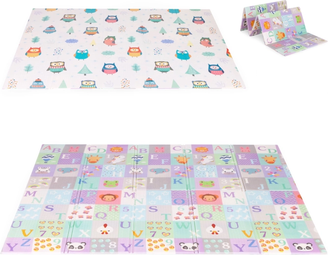 Alfombra educativa de espuma plegable de doble cara con bolsa IPLAY