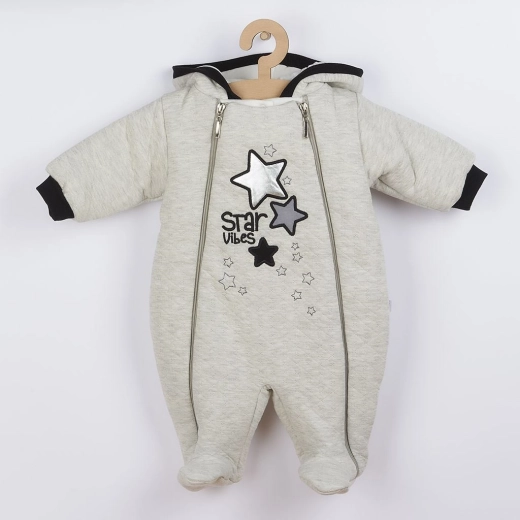 Mono de invierno para bebé con capucha Koala Star Vibes rosa