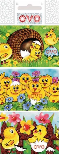 Fundas termorretráctiles para huevos con pollitos, set de 9 uds.