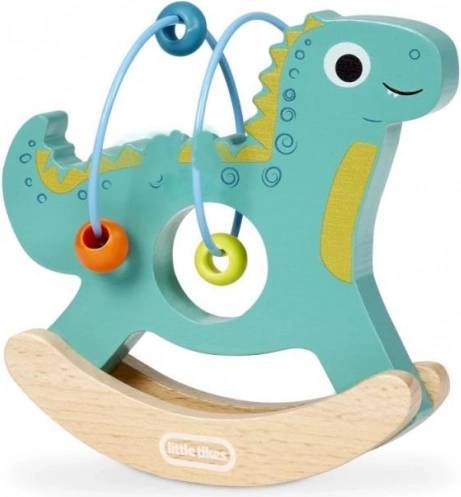 Little Tikes Animalito mecedor de madera con cuentas