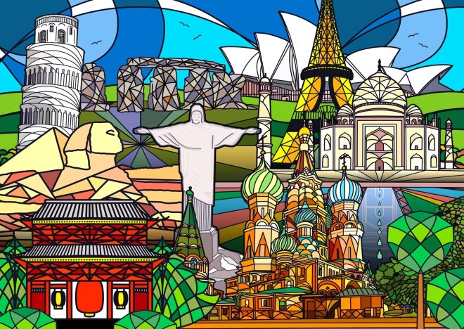 Puzzle Monumentos del Mundo 1000 Piezas