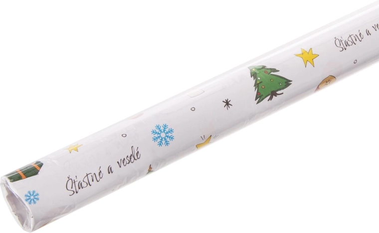 Papel de regalo Feliz y alegre 200 × 70 cm