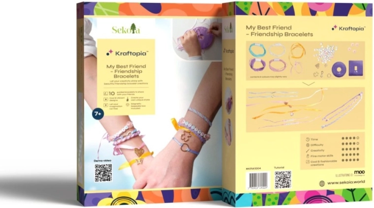 Kraftopia pulseras de la amistad – kit creativo
