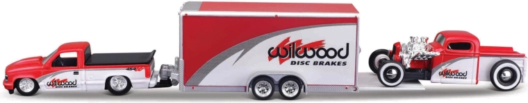 Maisto Design Team Haulers Chevrolet 454 SS pick-up con remolque y Chevy pickup