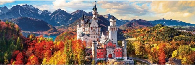 Puzzle panorámico Castillo de Neuschwanstein, Alemania, 1000 piezas