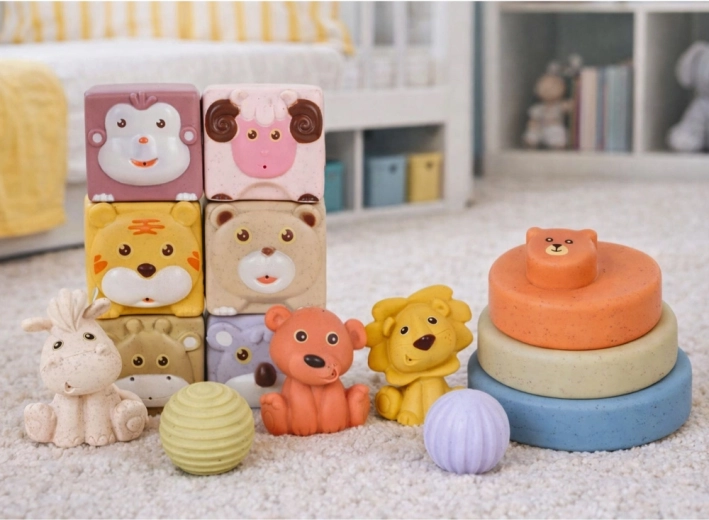 Texturas y formas variadas para el desarrollo sensorial