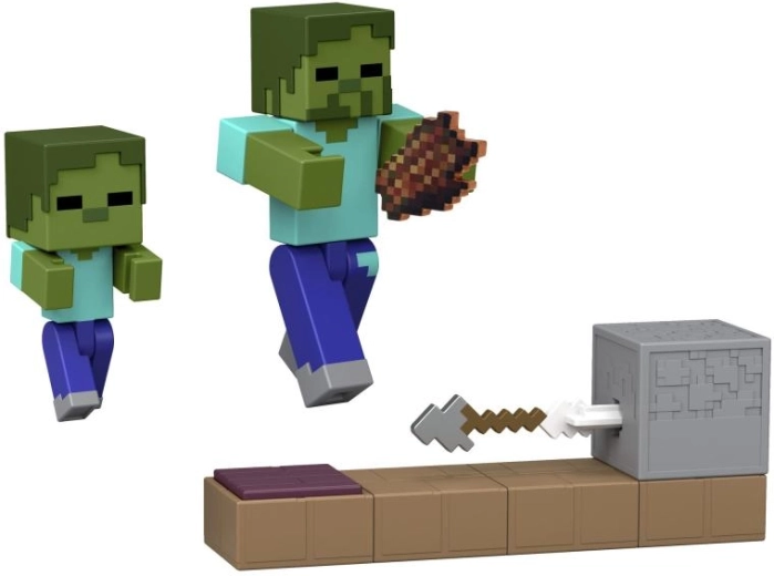 Combate con zombis y lanzador funcional