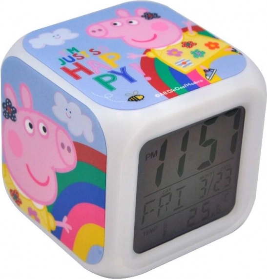 Despertador digital Peppa Pig (cubo) KiDS Licensing - 1 pieza