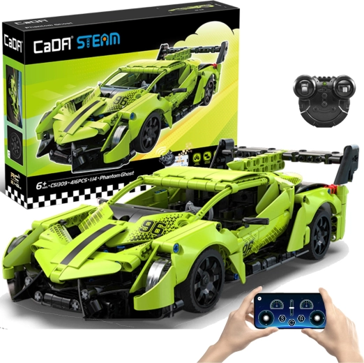 CaDA Steam kit de construcción RC coche deportivo Phantom Ghost 1:14 (416 piezas)