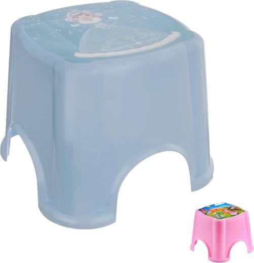 Taburete infantil de plástico con motivo de cuento 20,5 cm