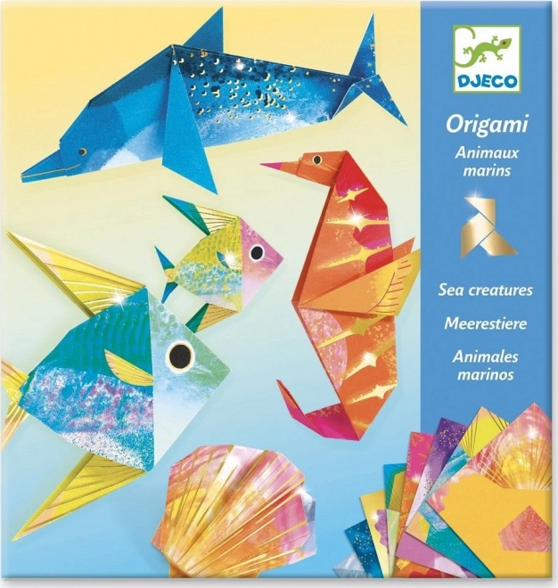 Origami metalizado bajo el agua
