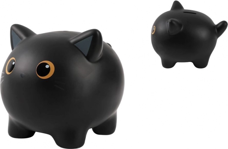 Hucha de gato negro