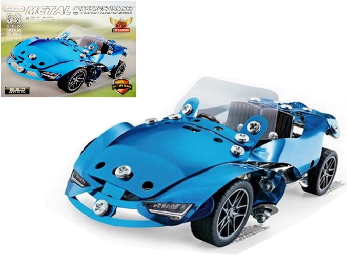 Set de construcción metálico – coche deportivo