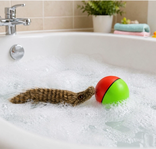 Diversión también en la bañera
