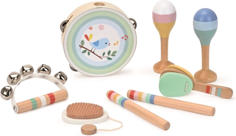 Lelin set de instrumentos musicales con pajarito
