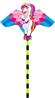 Cometa voladora Unicornio de nailon