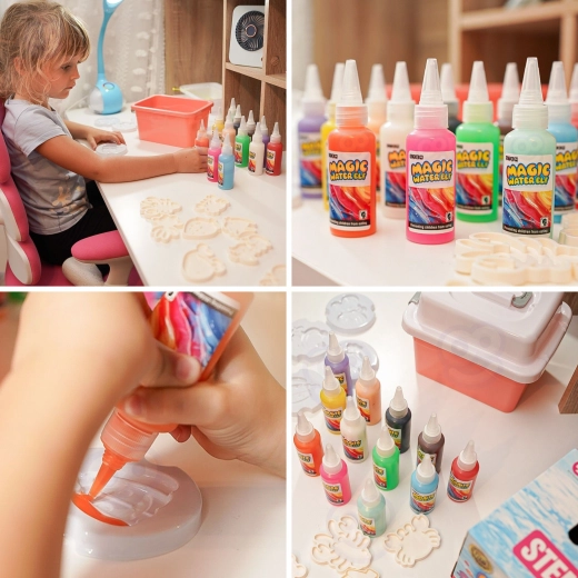 Figuras de gel de colores propias