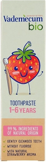 Vademecum Bio pasta dental infantil fresa 1–6 años 50 ml