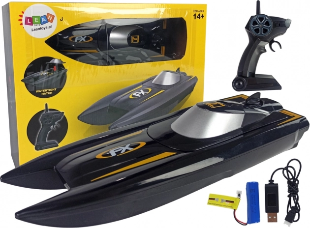 Lancha RC de carreras 1:47, 2,4 GHz, alcance 50 m