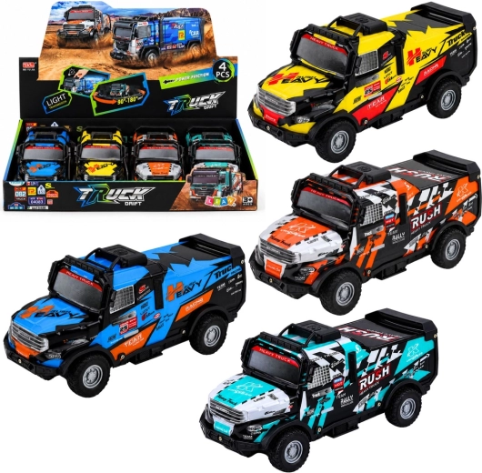Coche todoterreno con tracción por fricción, luces y sonidos 22,5 cm - 1 pieza