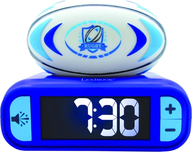 Despertador Lexibook de rugby con balón iluminado