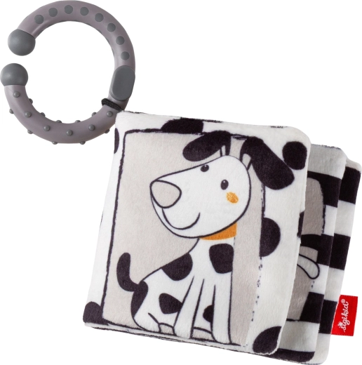 Sigikid libro de tela suave e interactivo de dálmata para bebés