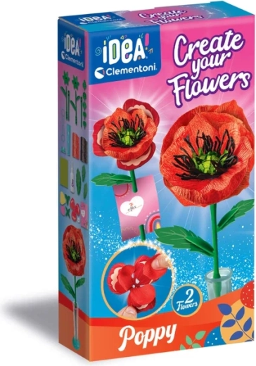 Clementoni Idea fábrica de flores – amapola silvestre