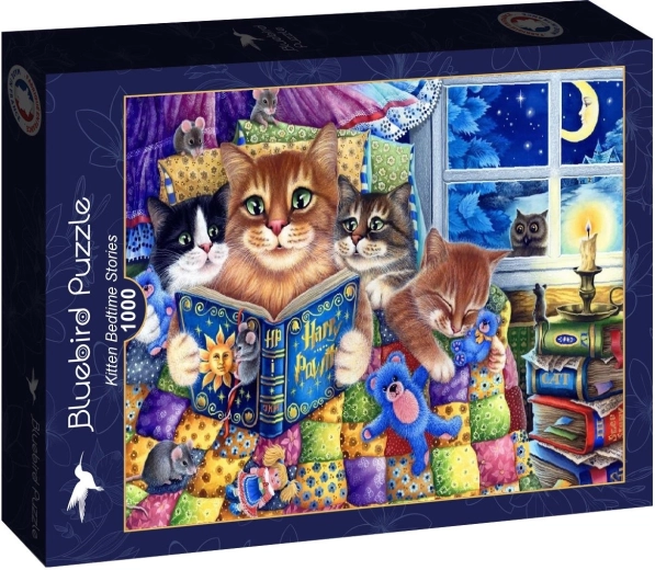 Puzzle Bluebird Gatitos y cuentos para dormir 1000 piezas