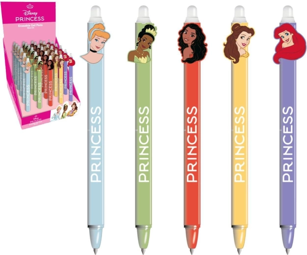 Bolígrafo de gel borrable Disney Princesas 15 cm - 1 unidad