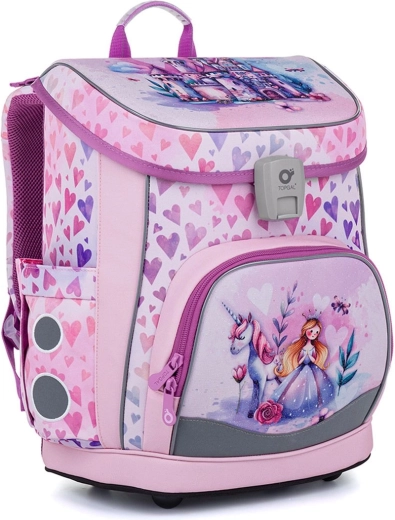 Cartera escolar Topgal Didi con princesa y unicornio