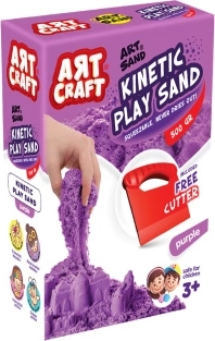 Art Craft arena cinética morada 500 g