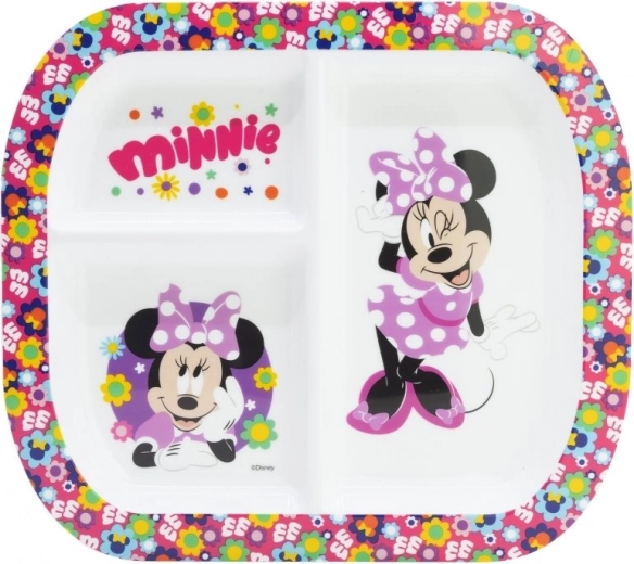 Plato rectangular infantil con Minnie