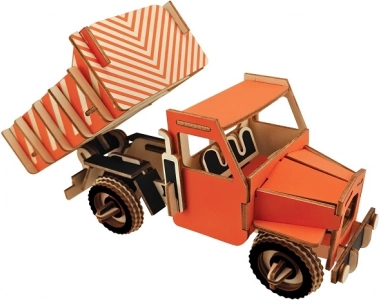 Woodcraft rompecabezas 3D de madera – camión volquete