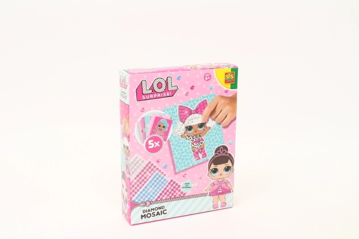 SES Creative L.O.L. Surprise mosaico creativo con piedras adhesivas
