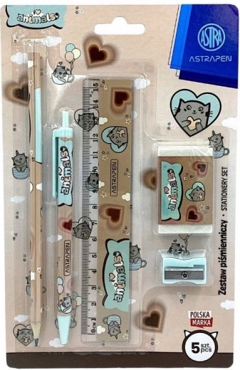 Set de escritura Pixel Animal Choco – set de 5 piezas